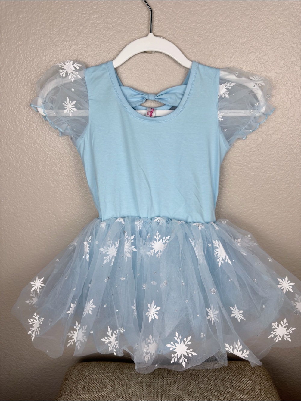 NWT Light Blue Sequin Tulle Princess Dress for Girls Party Dress, Size 2T-4T - Picture 6 of 9